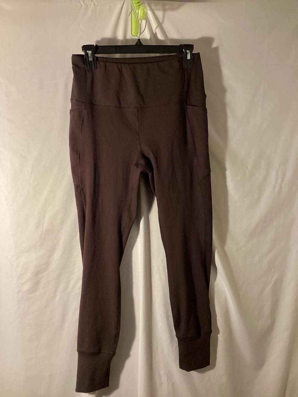 RBX Active Women's High Waisted Pocket Jogger Leggings Brown Size L